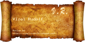 Vizel Rudolf névjegykártya